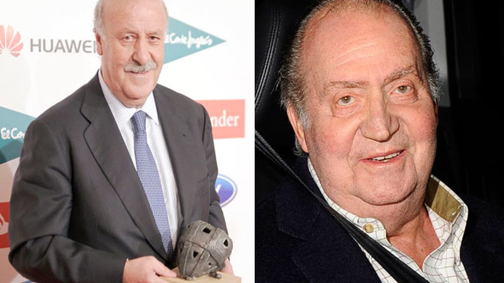 Vicente del Bosque y el rey Juan Carlos