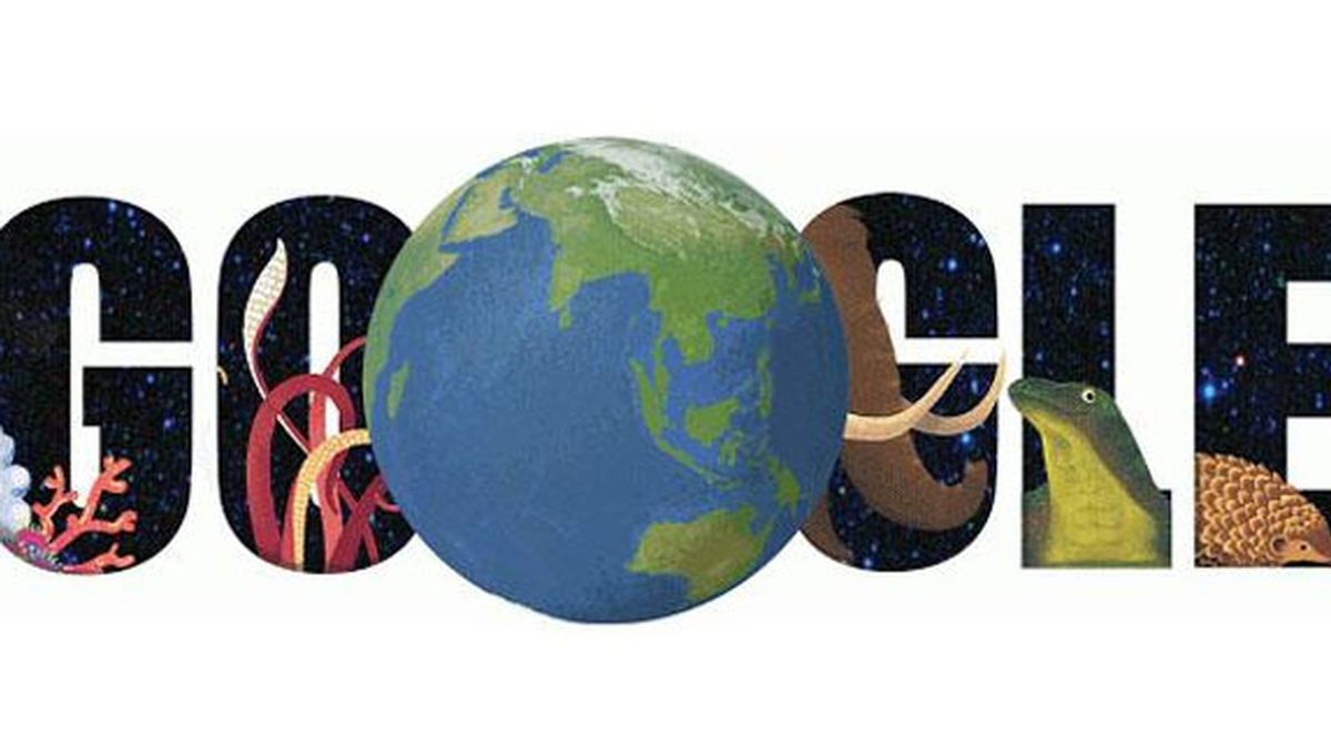 Google, doodle, Día de la Tierra