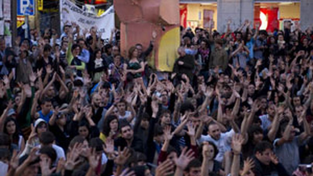 Imágenes del Movimiento 15M. GTRES.