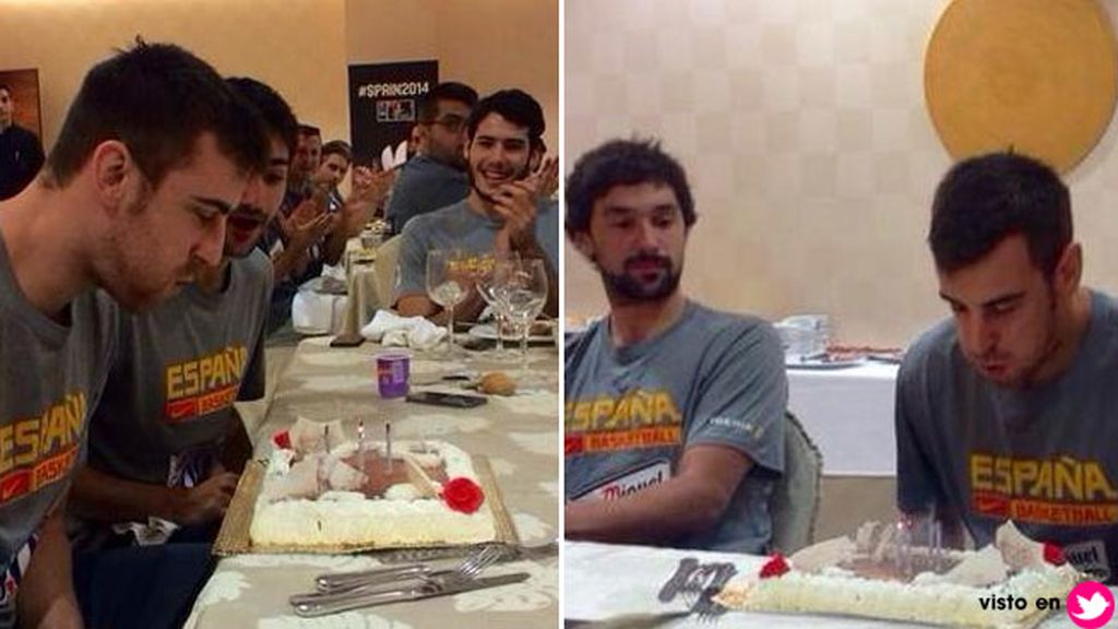 El 'buen rollo' sí que es divinity: los chicos hicieron piña en el cumple de Víctor Claver