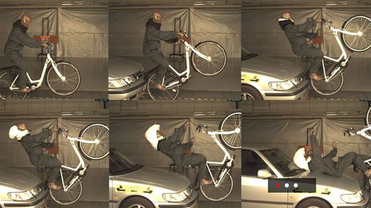 Dos jóvenes suecas inventan un casco invisible y con airbag para ciclistas