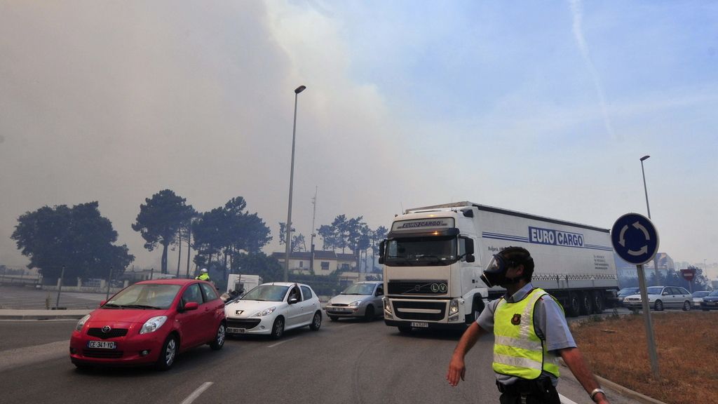 Imágenes del incendio en Girona