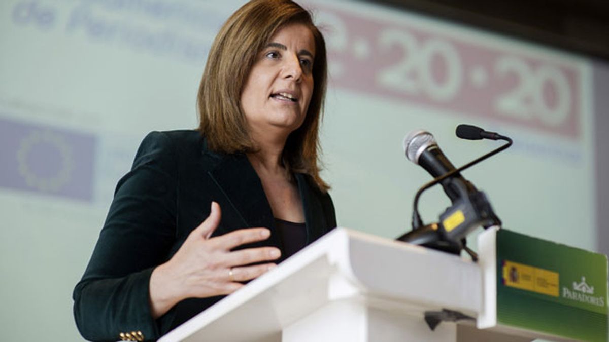 Fátima Báñez durante el VII Congreso Iberoamericano de Periodismo