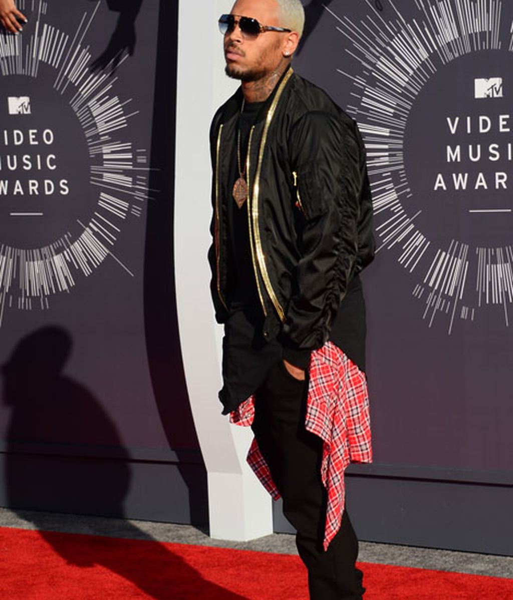 Chris Brown con un 'look' desenfadado