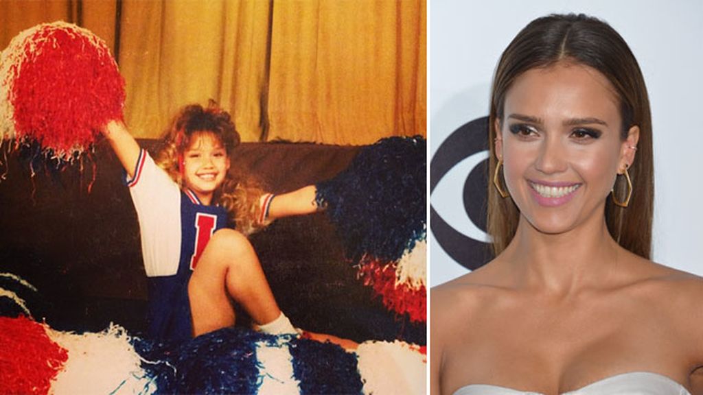 Jessica Alba, cheerleader con 10 años