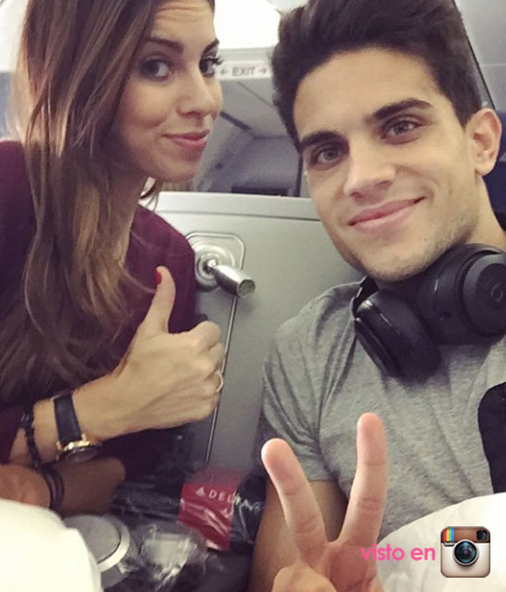 Marc Bartra y Melissa Jimenez NY
