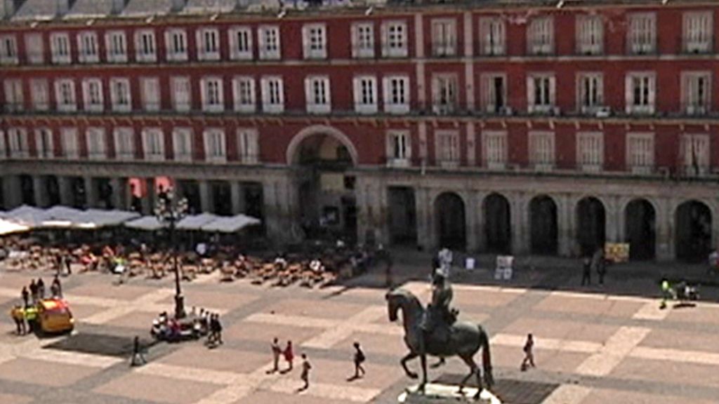 Vista aérea de la Plaza Mayor de Madrid