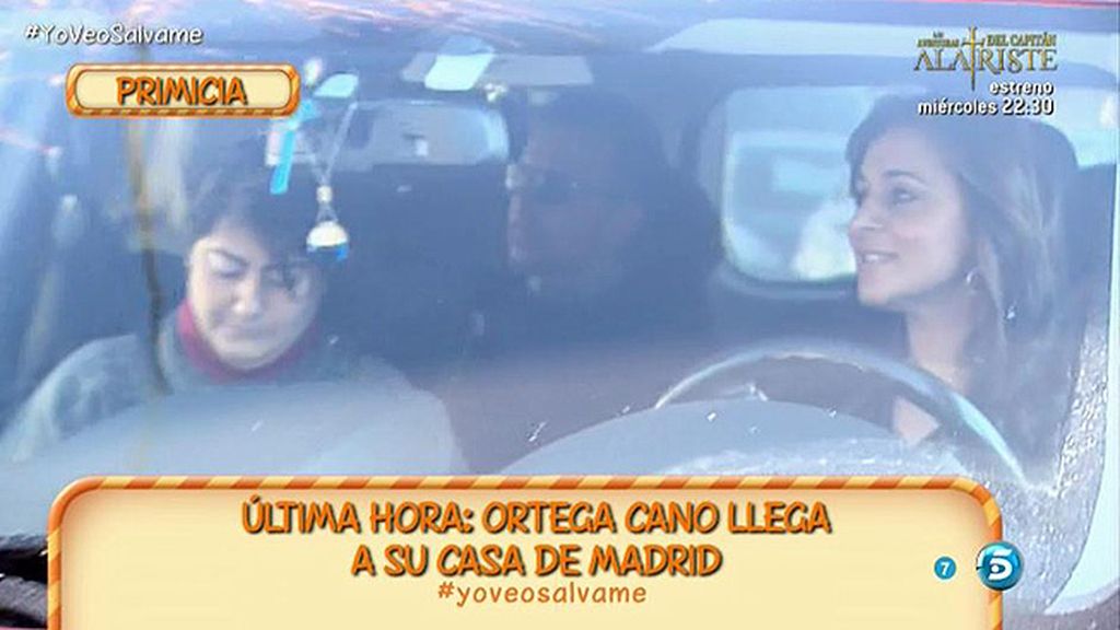 Gloria Camila y José Fernando llegaban a su casa de Madrid para ver a su padre