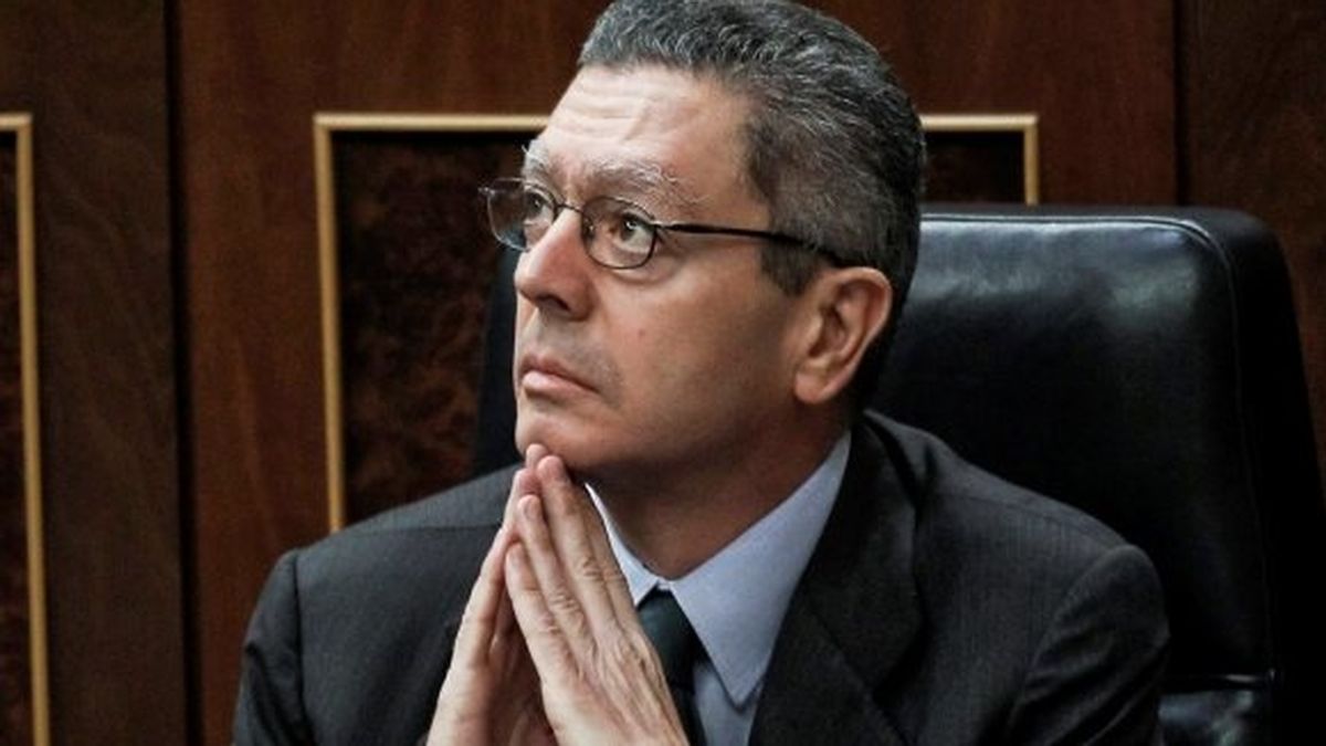 El ministro Alberto Ruiz Gallardón en el Congreso
