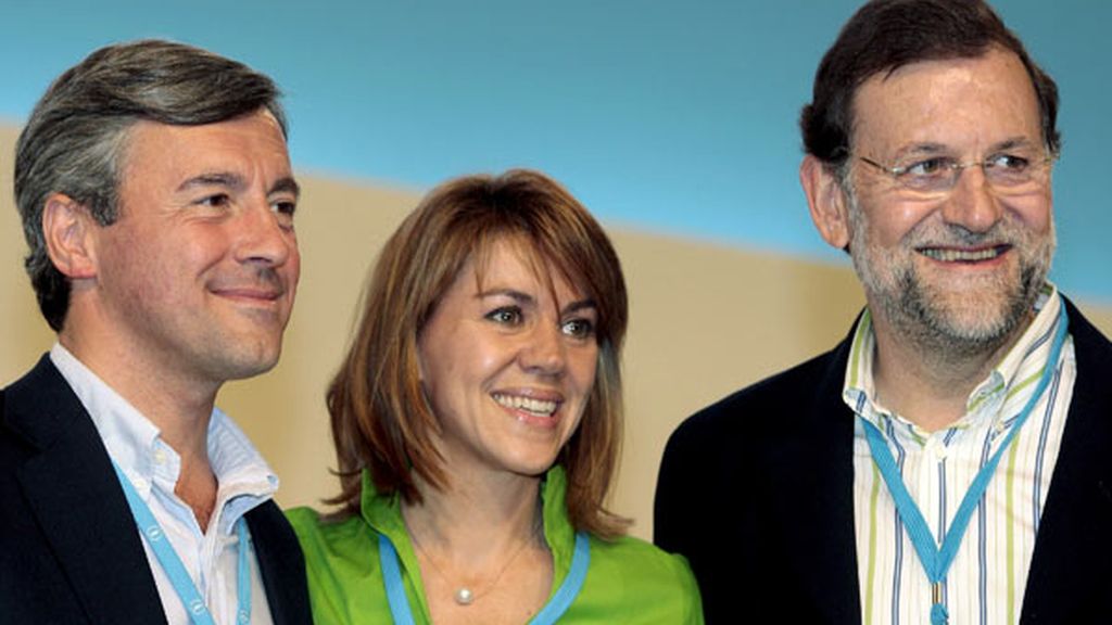 Ángel Acebes, De Cospedal y Rajoy