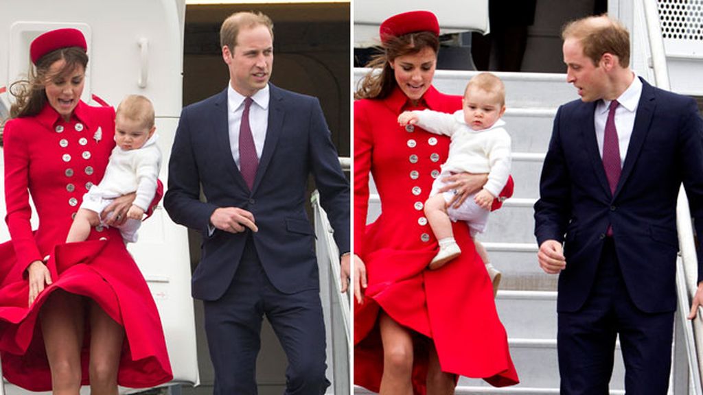 El príncipe George, de nueve meses, en su primer viaje oficial