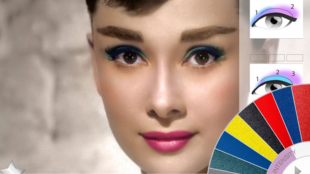 Maquillando a Audrey Hepburn
