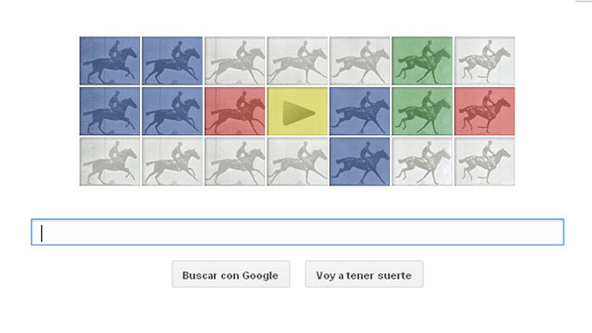 El caballo en movimiento de Eadweard J. Muybridge, a galope en Google