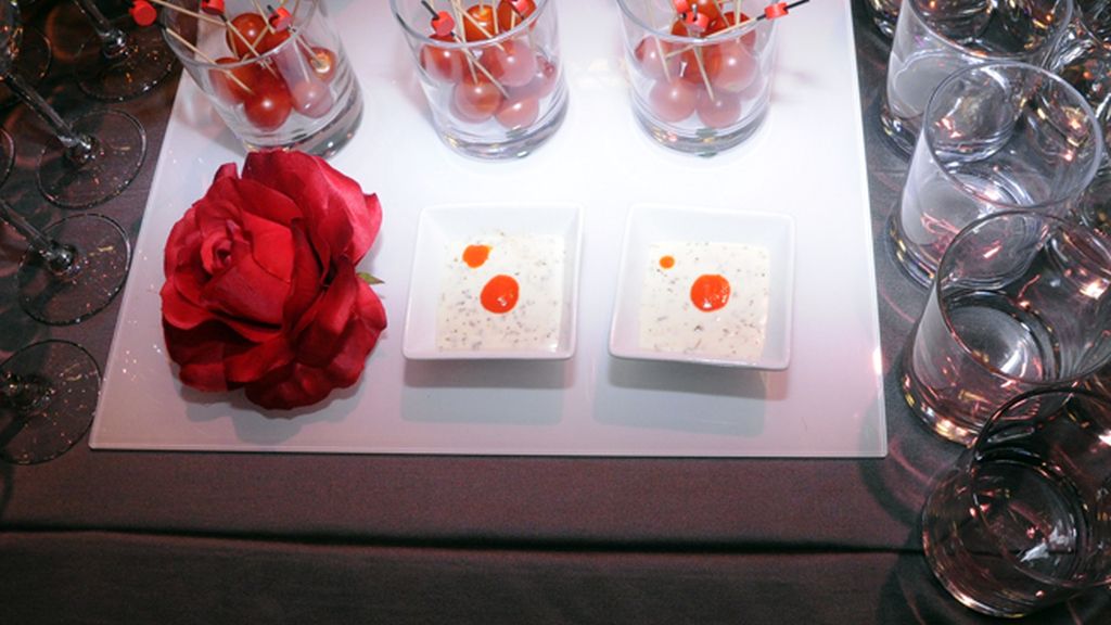 El catering era de lo más corporativo