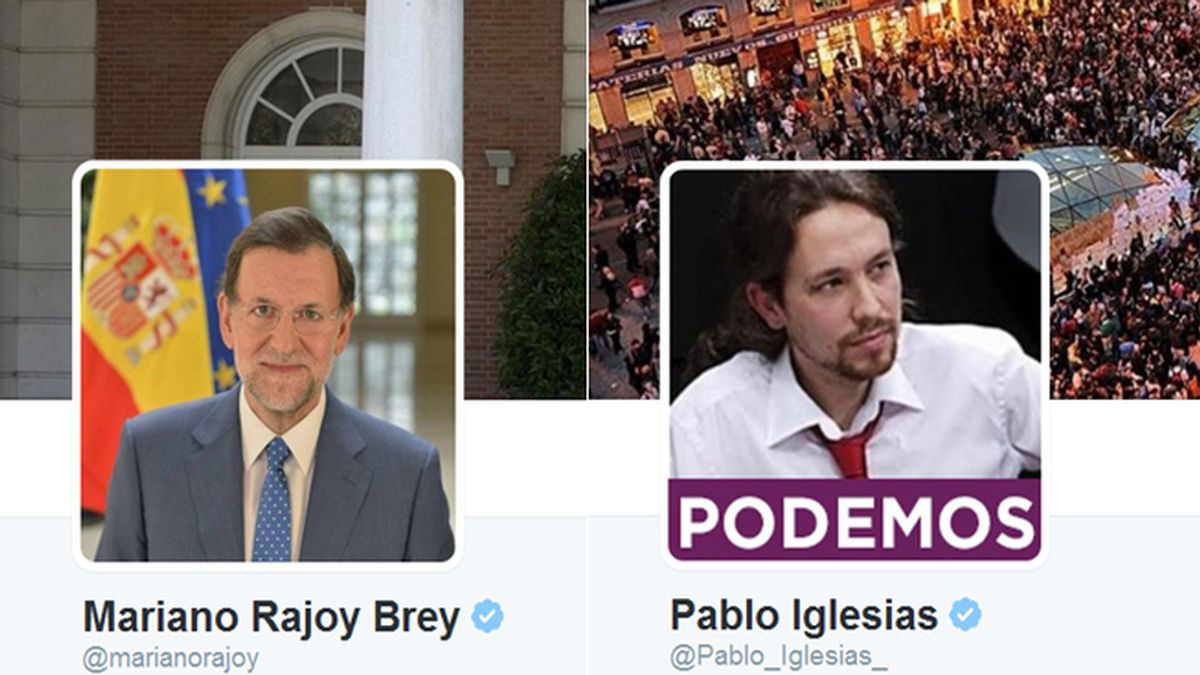El líder de Podemos, Pablo Iglesias, a punto de superar en seguidores al Presidente del Gobierno, Mariano Rajoy