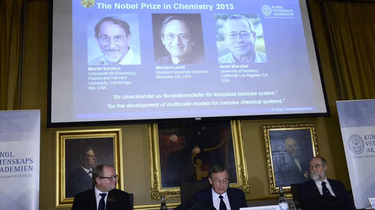 Martin Karplus, Michael Levitt y Arieh Warshel, Nobel de Química 2013
