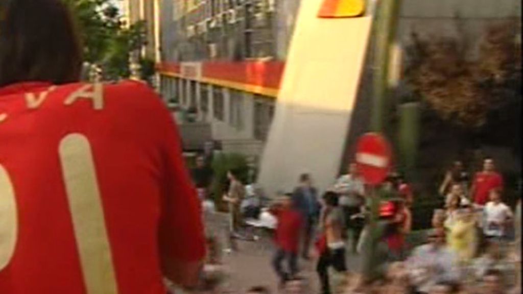 Desde el bus de La Roja