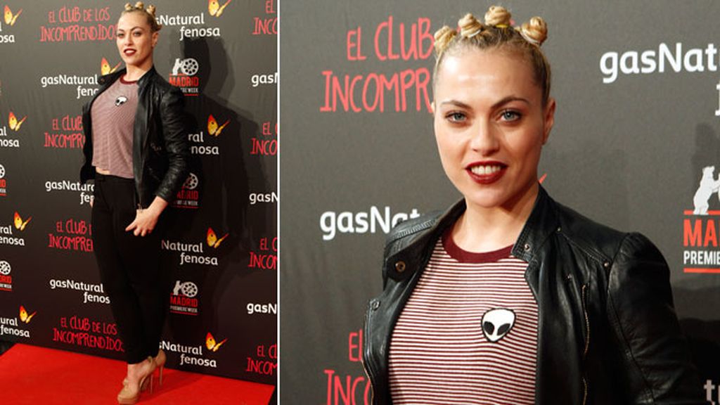 Daniela Blume llevó un curioso peinado