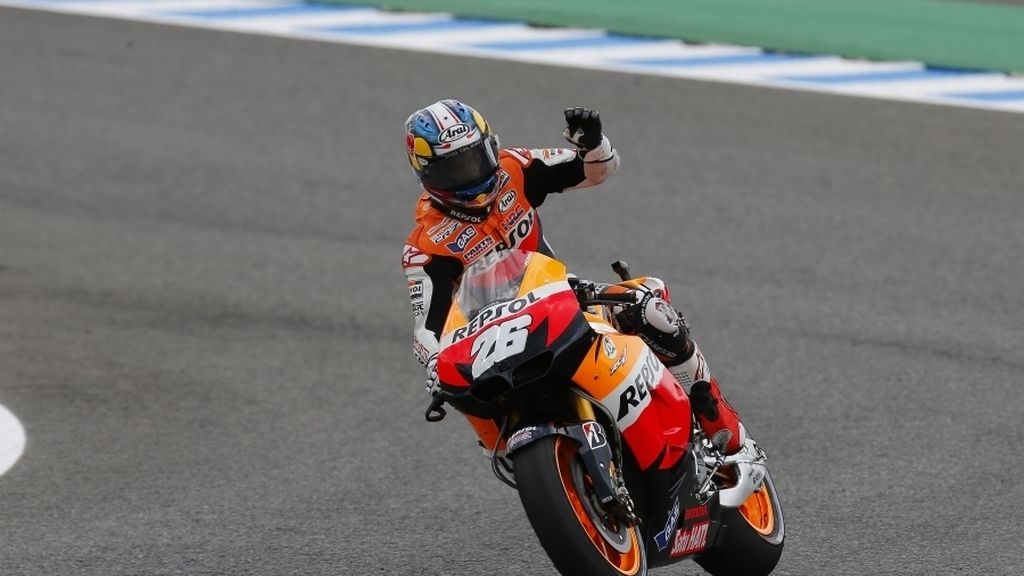 Dani Pedrosa, rodando en Jerez