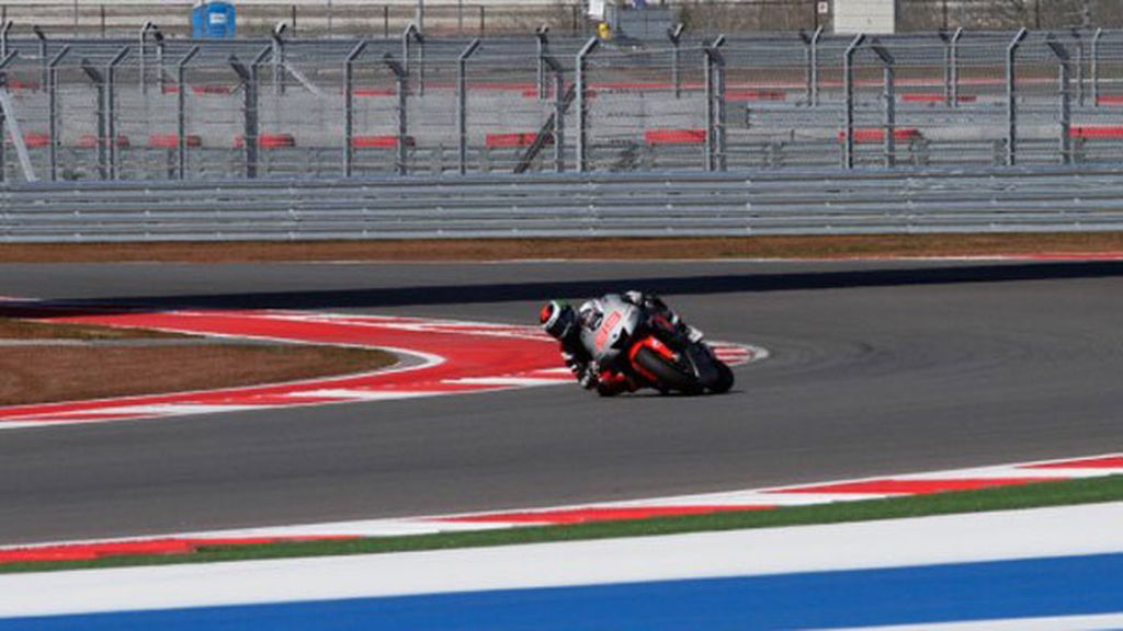 Lorenzo, Rossi, Pedrosa, Marquez y Bradl, rodando en Austin