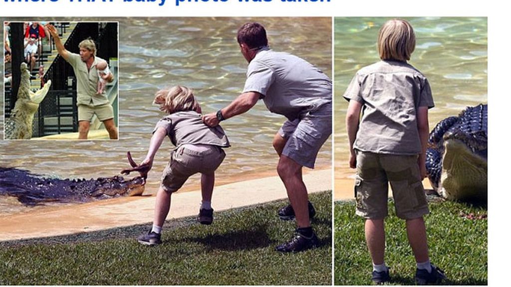 Robert Irwin,Steve Irwin,cocodrilo,zoológico de Australia Robert Irwin,Steve Irwin,cocodrilo,zoológico de Australia