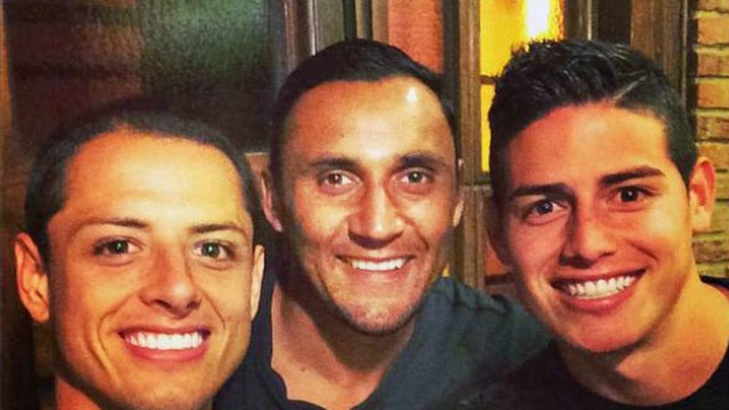 Chicharito, James Rodriguez, Keylor Navas