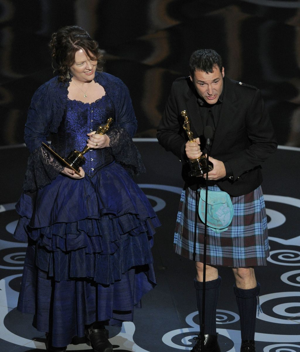 Mark Andrews y Brenda Chapman reciben el Oscar a la Mejor película de animación por 'Brave'