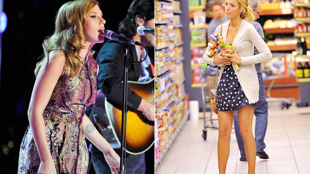 Blake Lively y Scarlett Johansson, las dos rubias más importantes de Ryan Reynolds