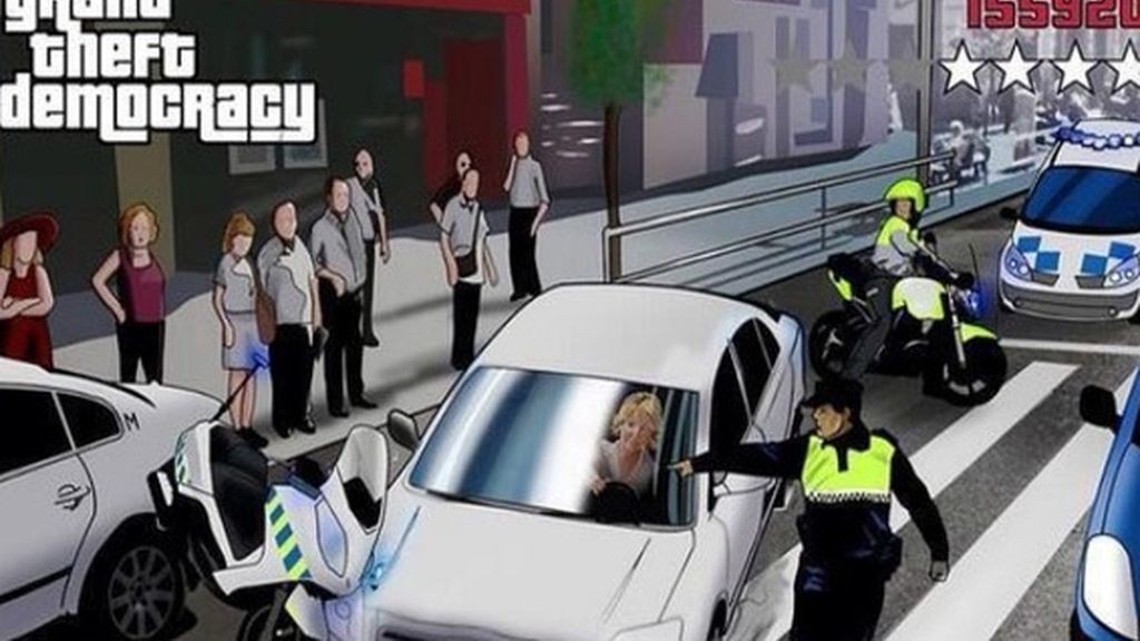 El Photoshop se ceba con el incidente de Esperanza Aguirre