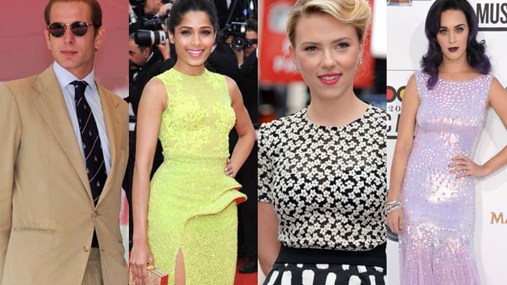 1984: Andrea Casiraghi, Freida Pinto, Scarlett Johansson, y Katy Perry