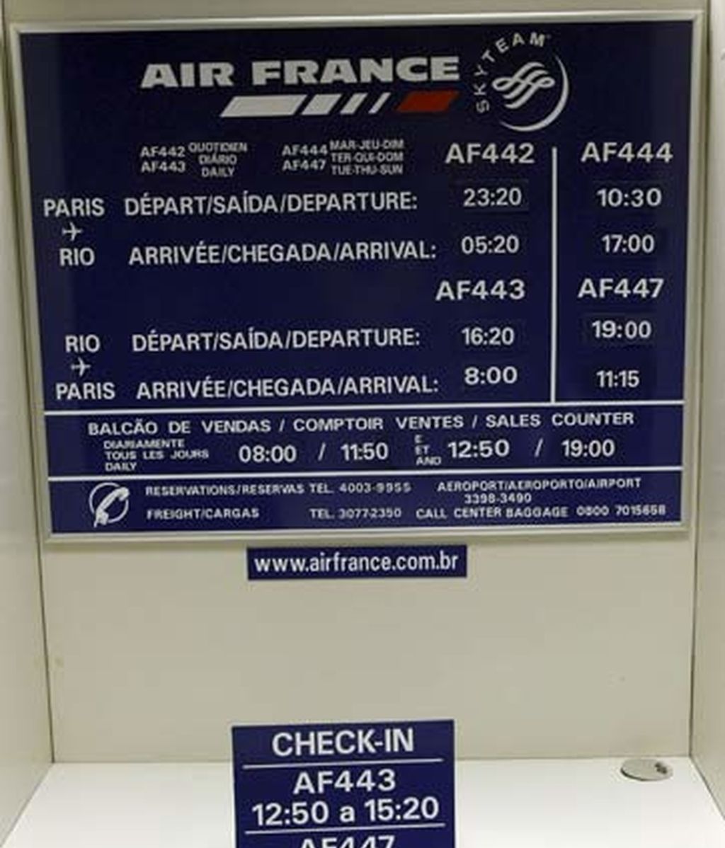 Desaparece un avión de Air France