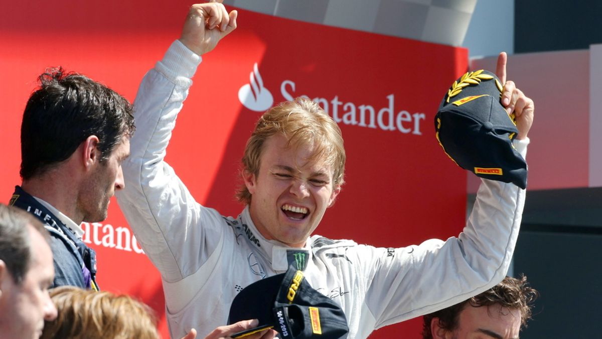 Rosberg gana y Alonso queda tercero en Silverstone. Foto: Efe