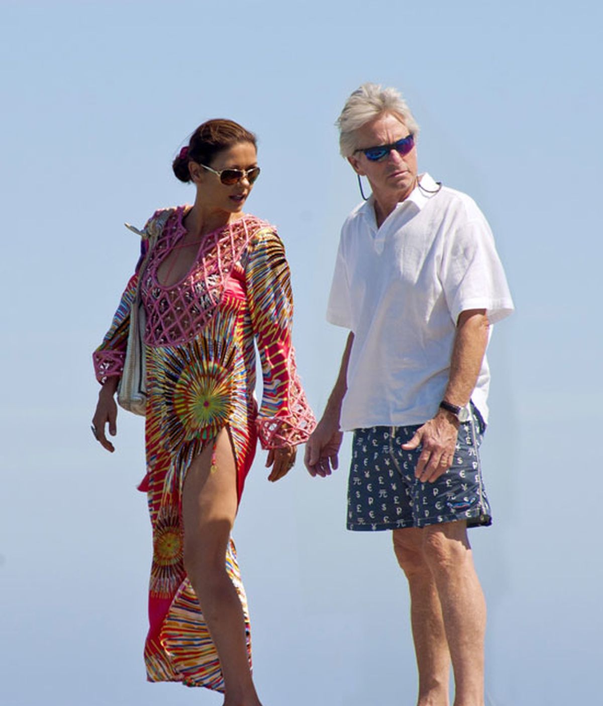 Catherine Zeta-Jones y Michael Douglas recuperan fuerzas en Saint Tropez