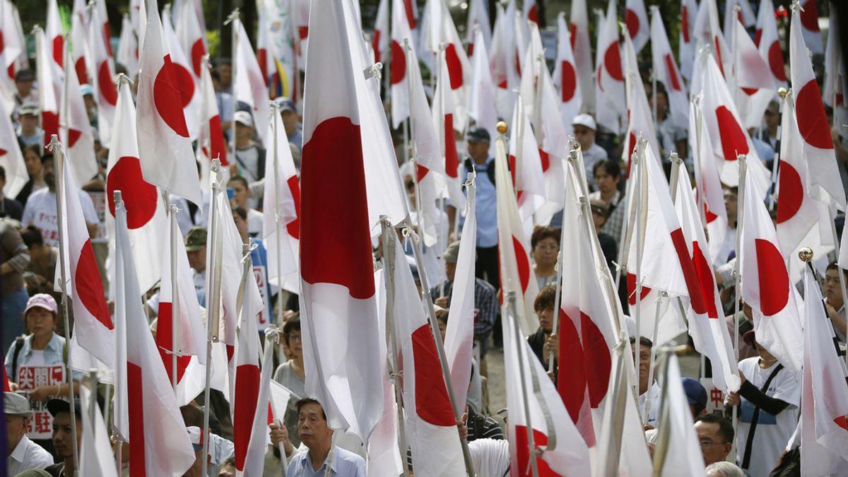 Manifestación anti- China en Japón. Foto: Reuters