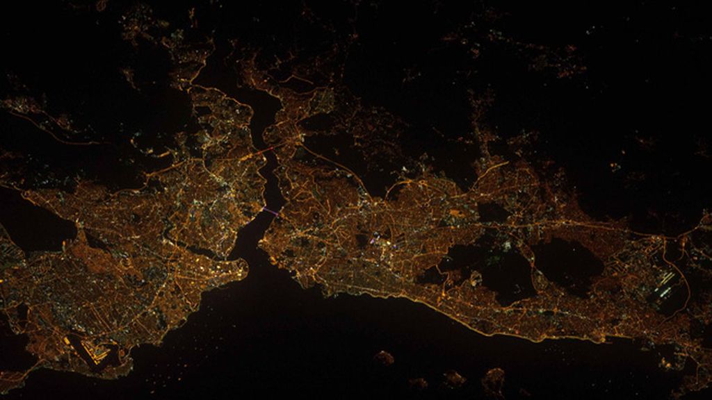 Ciudades brillantes desde el espacio