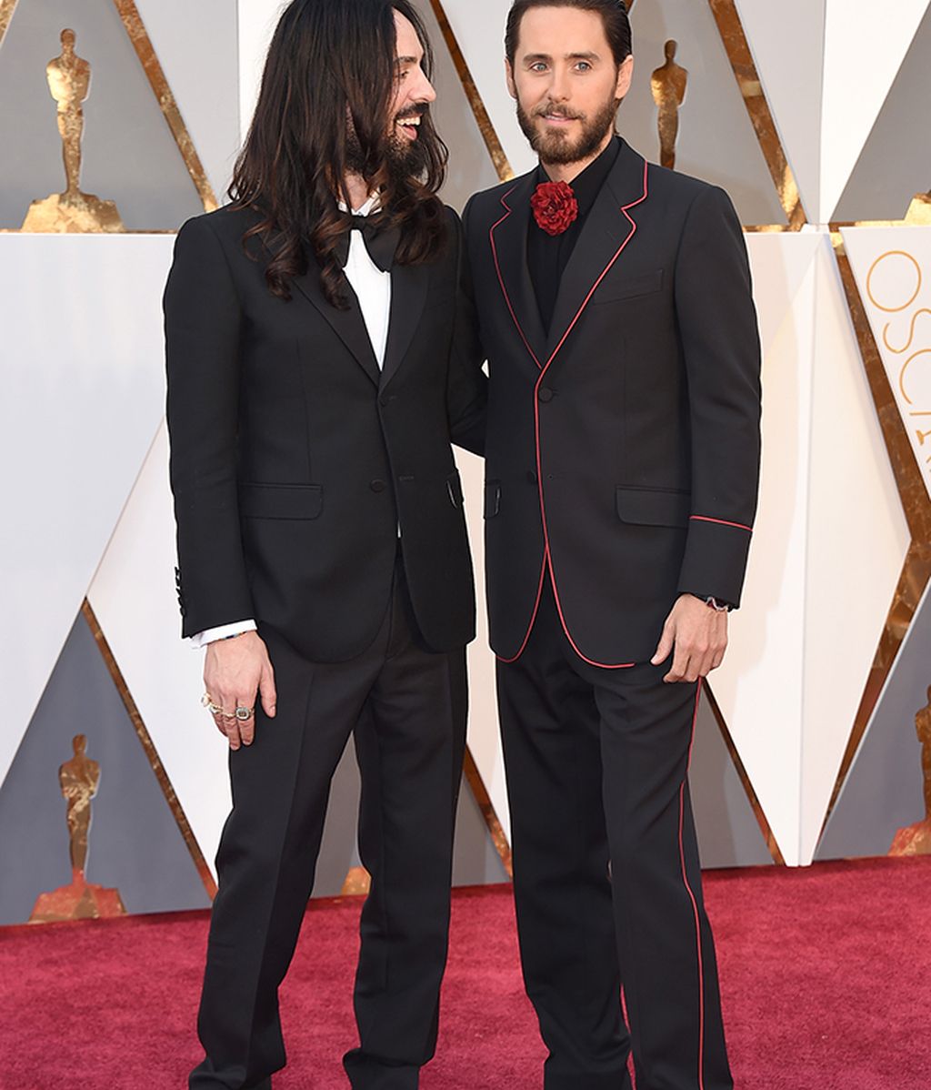 El diseñador Alessandro Michele junto a Jared Leto