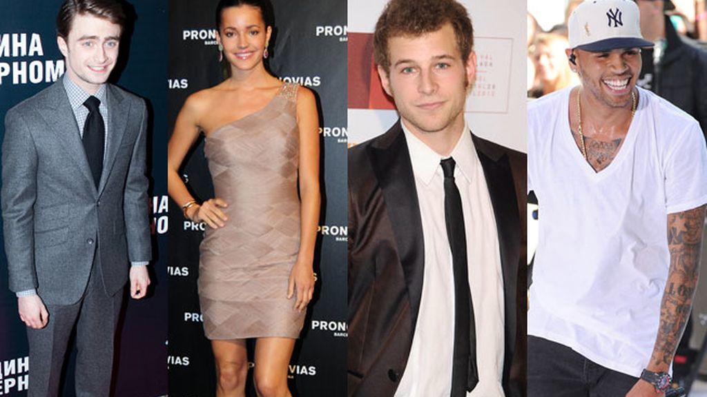 1989: Daniel Radcliffe, Malena Costa, Álvaro Cervantes, y Chris Brown