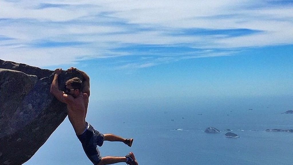 Leonardo Pereira en Pedra da Gavea, Río de Janeiro