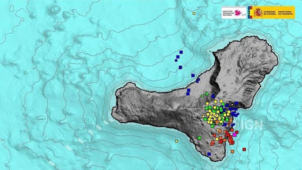 El Hierro se eleva 1,5 centímetros tras el repunte sísmico