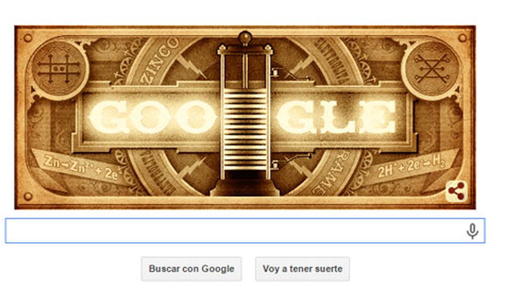 doodle Alessandro Volta, doodle Google, google doodle Alessandro Volta, doodle Google, google