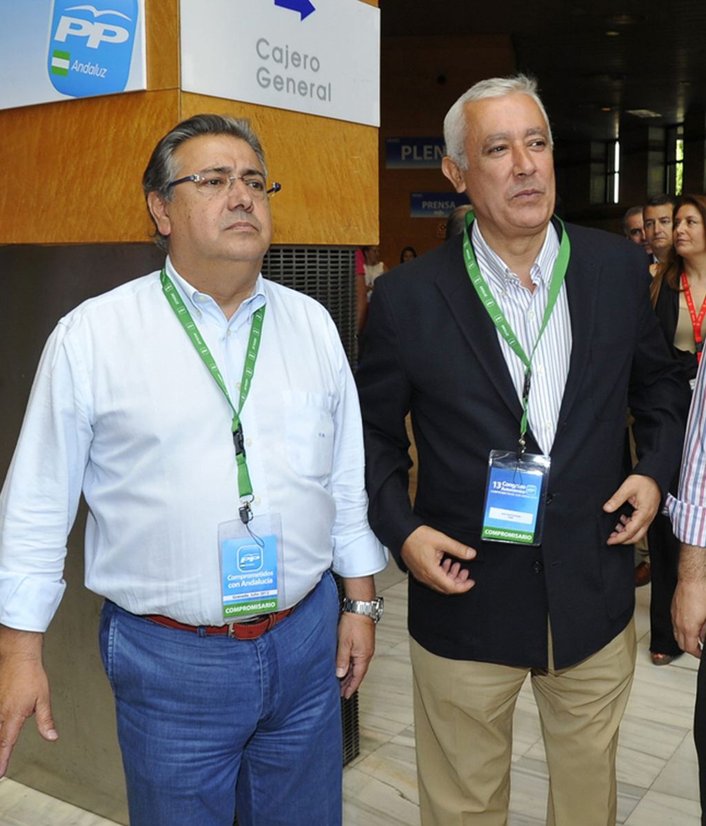 Juan Ignacio Zoido (izda) y Javier Arenas (dcha)