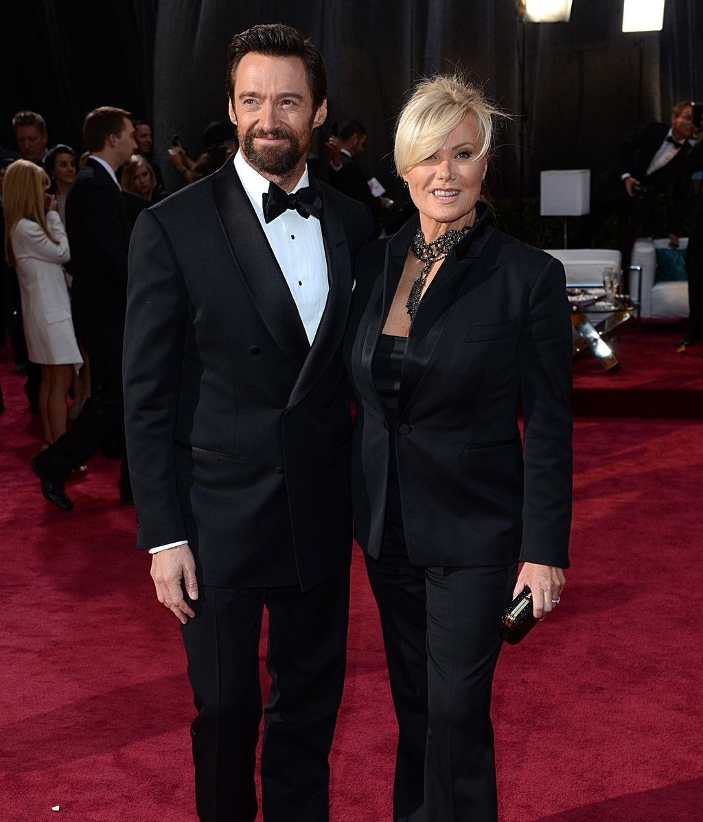 Hugh Jackman y Deborra-Lee Furness, en la alfombra roja de los Oscar