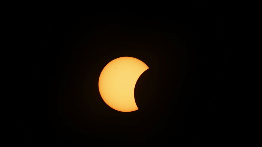 El eclipse visto desde Noruega