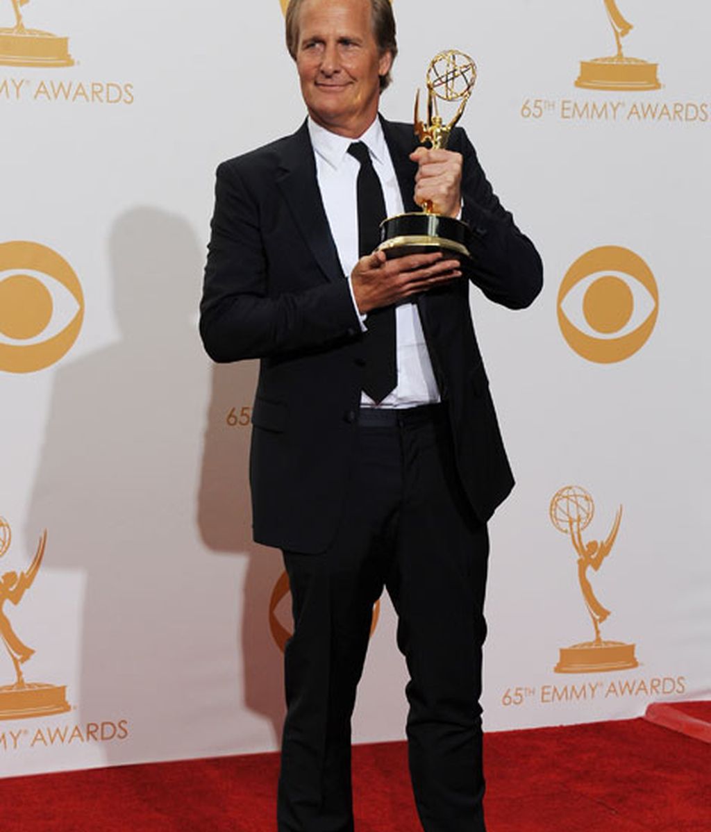 Jeff Daniels se llevó el premio a mejor protagonista dramático por 'The Newsroom'