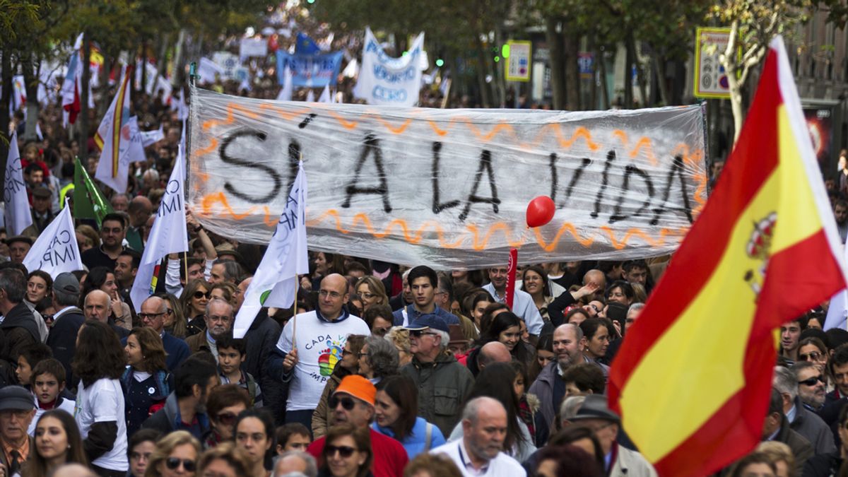 Manifestación por la vida en Madrid
