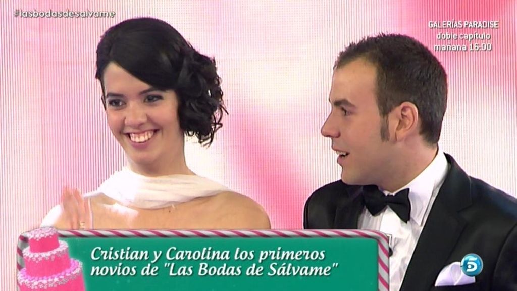 Cristian se emociona al verla tan guapa