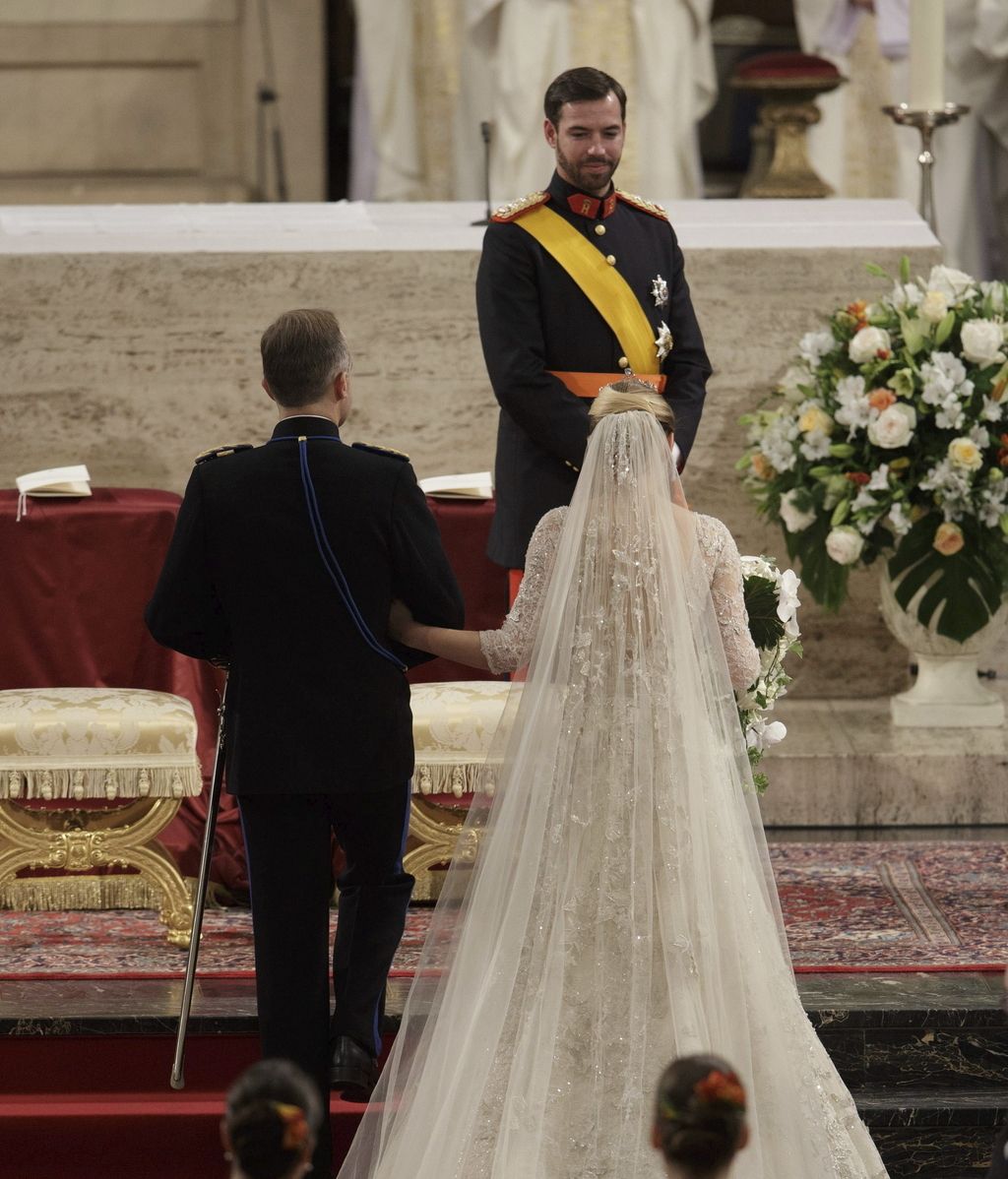 Un momento de la ceremonia de la boda real de Luxemburgo