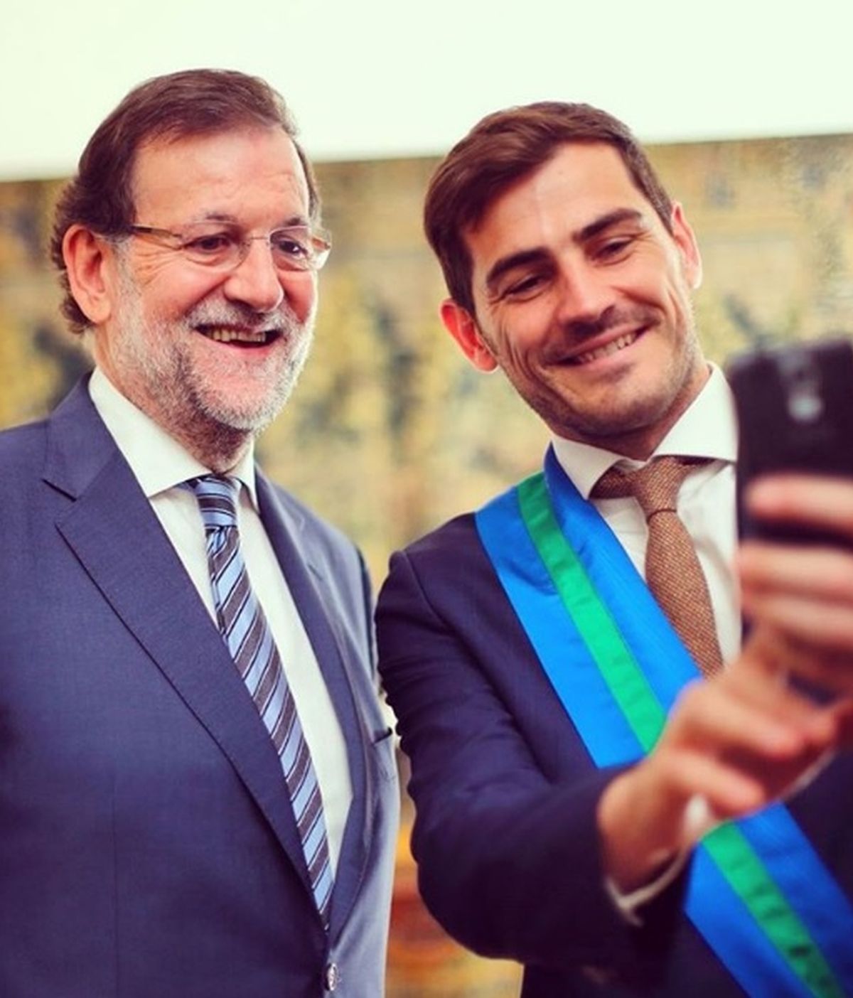 Casillas y Rajoy