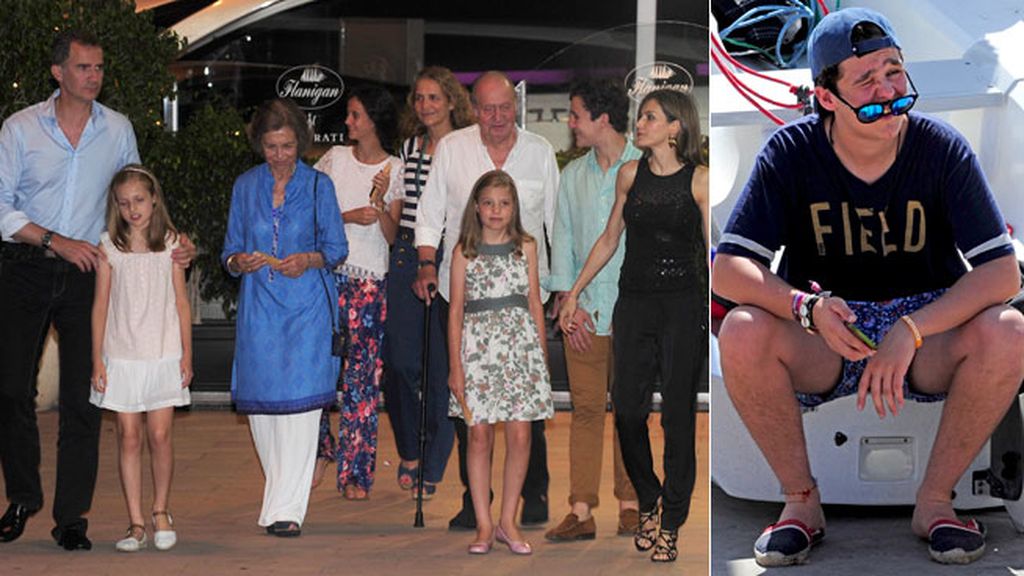 La infanta Cristina, Iñaki Urdangarín y sus hijos, los únicos ausentes