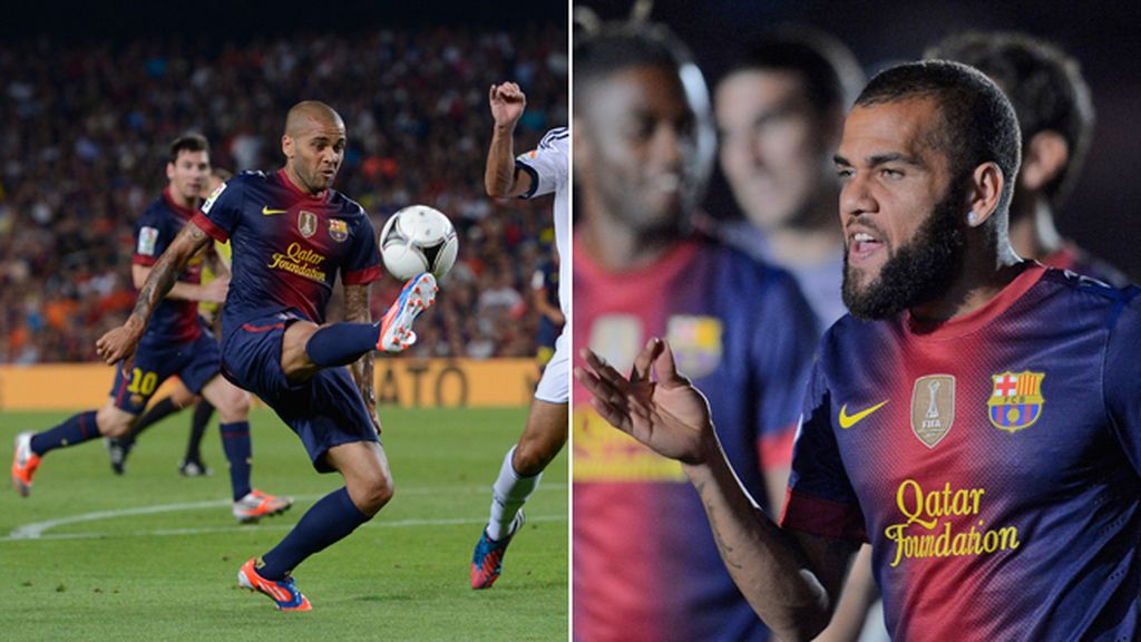 Dani Alves, se afeita de arriba a abajo